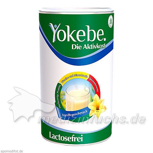 YOKEBE lactosefrei Vanille Pulver, 500 G