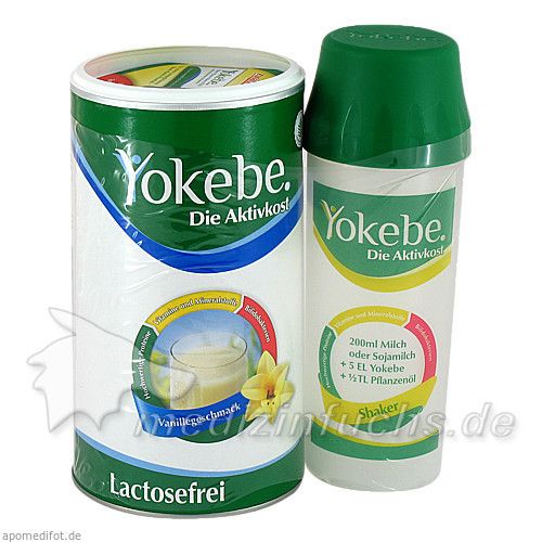 YOKEBE lactosefrei Vanille Starterpaket m.Shaker, 500 G