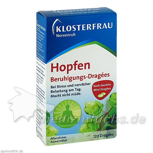 Klosterfrau Hopfen Beruhigungs-Dragees Nervenruh, 120 ST