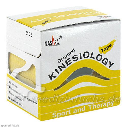 NASARA Kinesiologie Tape Gelb 5cmx5m, 1 ST