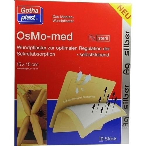 OsMo-med AG Wundpflaster steril 15cmx15cm, 10 ST