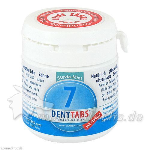 DENTTABS-Zahnputztabletten stevia-mint, 125 ST