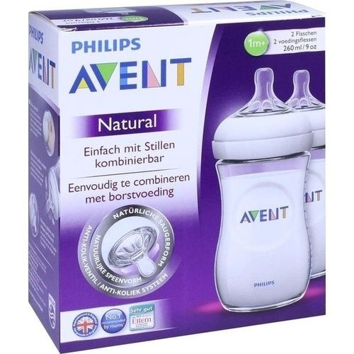 Avent 260ml PP Flasche nach dem Vorbild der Natur, 2 ST