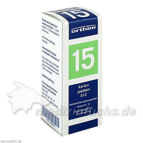 Biochemie Globuli Nr.15 Kalium jodatum D12, 15 G