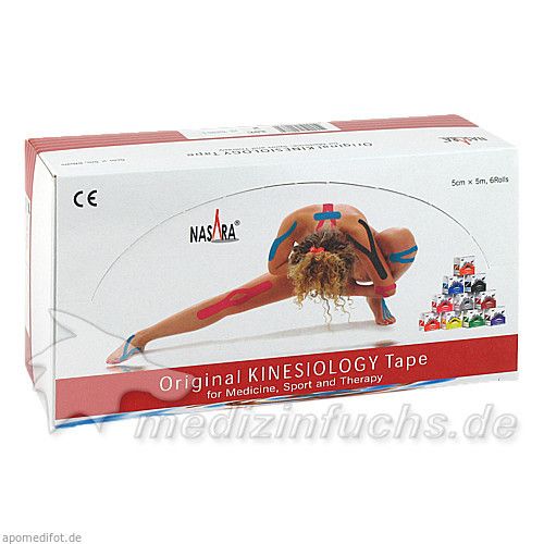 Kinesiologie Tape 5cmx5m rot, 1 ST