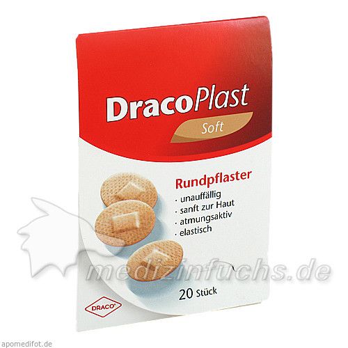 DracoPlast Soft hautf. rund 2.2cm, 20 ST