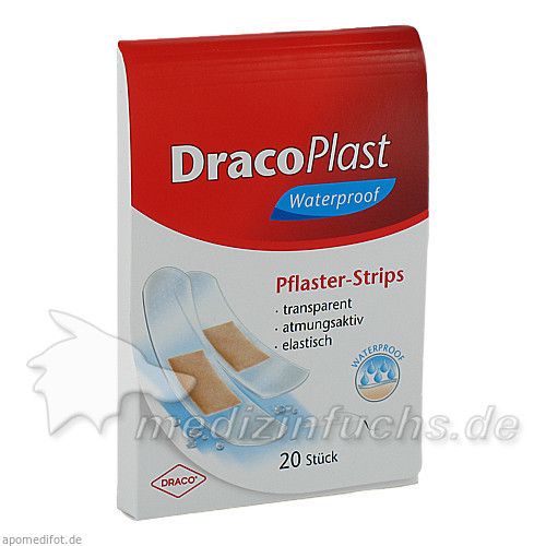 DracoPlast Waterproof Pflasterstrips sortiert, 20 ST