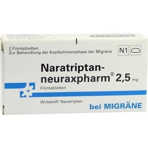 NARATRIPTAN-NEURAXPHARM 2.5mg, 2 ST