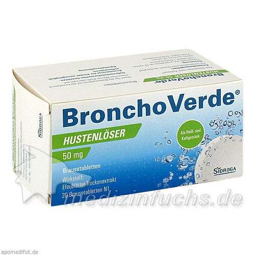 Bronchoverde Hustenlöser 50mg Brausetabletten, 20 ST