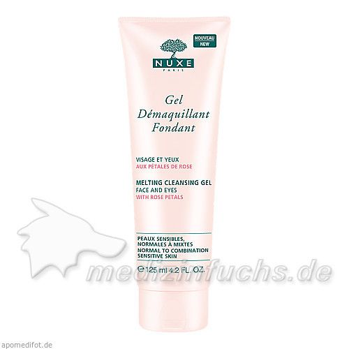 NUXE Gel Demaquillant Fondant aux Petrals de Rose, 125 ML