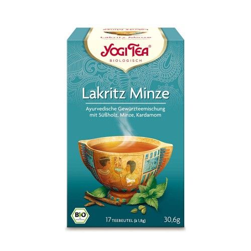 YOGI TEA Lakritz Minze Bio Filterbeutel, 17X1.8 G