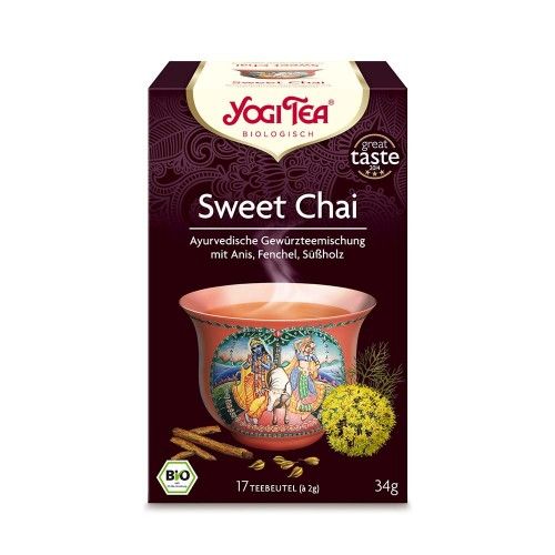 YOGI TEA Sweet Chai Bio Filterbeutel, 17X2 G