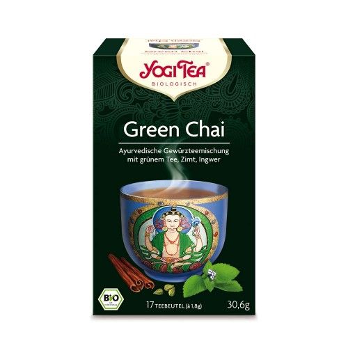 YOGI TEA Green Chai Bio Filterbeutel, 17X1.8 G