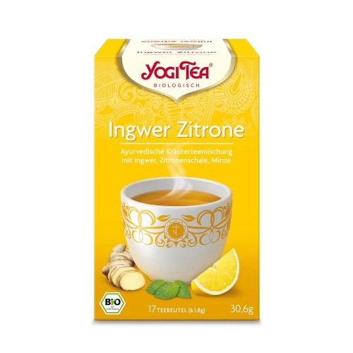 YOGI TEA Ingwer Zitrone Bio Filterbeutel, 17X1.8 G