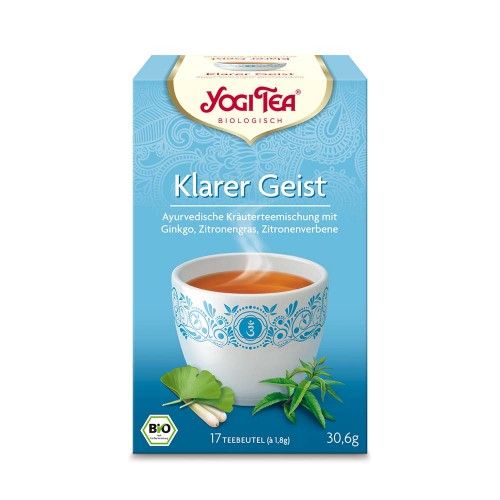 YOGI TEA Klarer Geist Bio Filterbeutel, 17X1.8 G