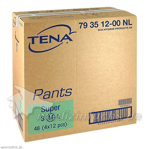 TENA Pants Super Medium ConfioFit, 4X12 ST