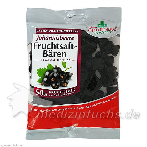 Fruchtsaft-Bären Johannisb Apoth.Exkl.50% Fruchts., 200 G