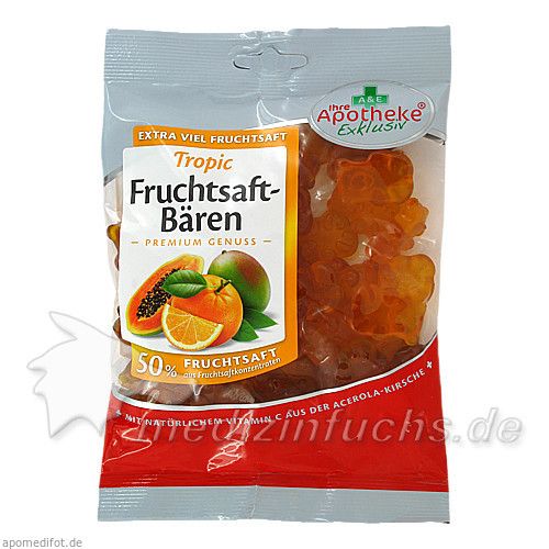 Fruchtsaft-Bären Tropic Apoth.Exkl. 50% Fruchtsaft, 200 G