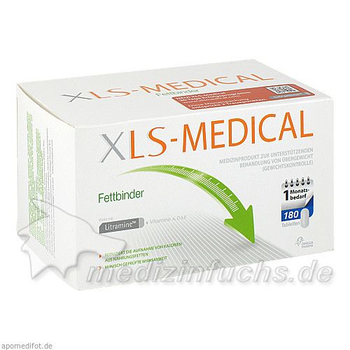 XLS Medical Fettbinder Tabletten Monatspackung, 180 ST