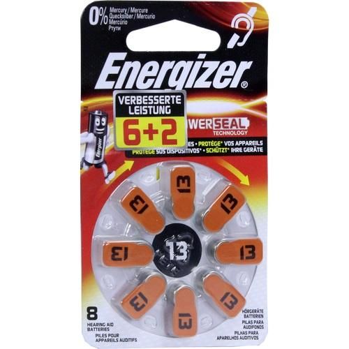 Energizer Hörgerätebatterie 13 (6+2), 8 ST