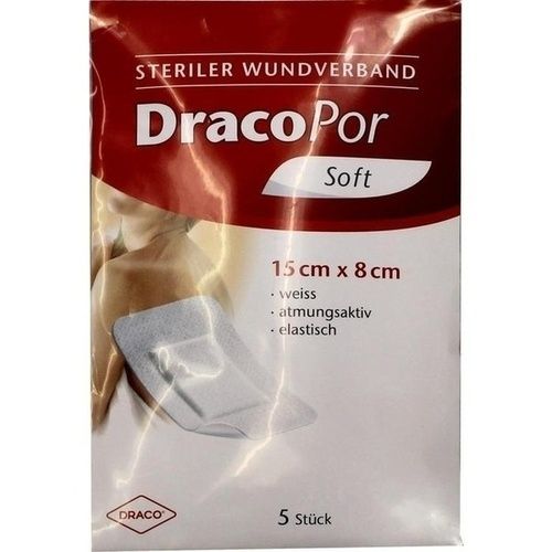 DRACOPOR Wundverband 15cmx8cm steril, 5 ST