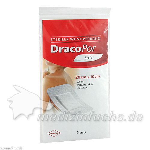 DRACOPOR Wundverband 20cmx10cm steril, 5 ST