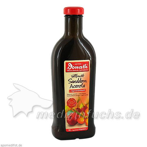 Donath Sanddorn Acerola+Agavendicksaft Vollfrucht, 500 ML