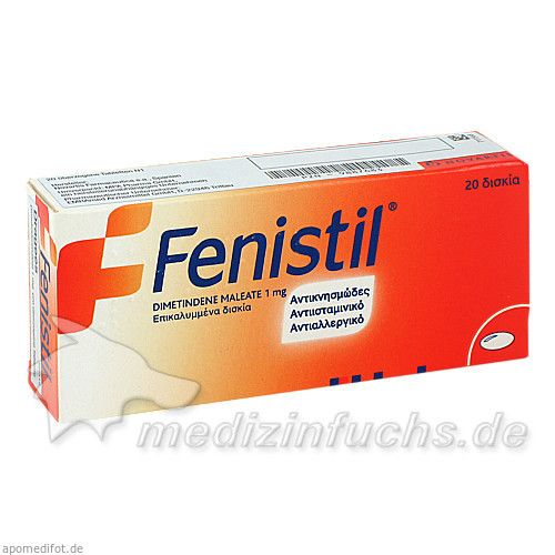 Fenistil ueberzogene Tabletten, 20 ST