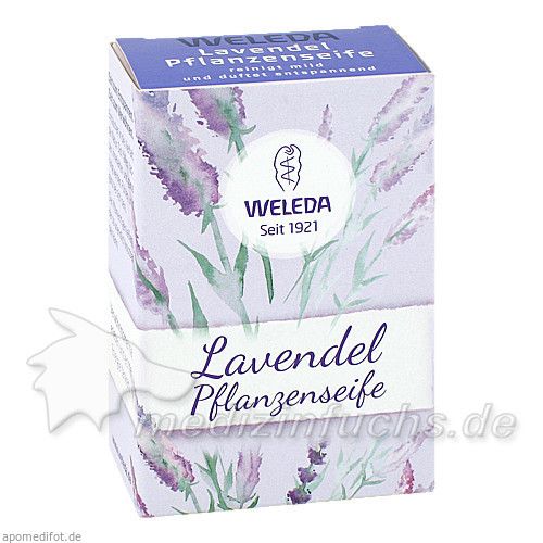 WELEDA Lavendel Pflanzenseife, 100 G