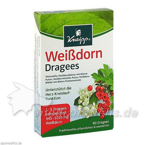 Kneipp Weißdorn Dragees, 90 ST