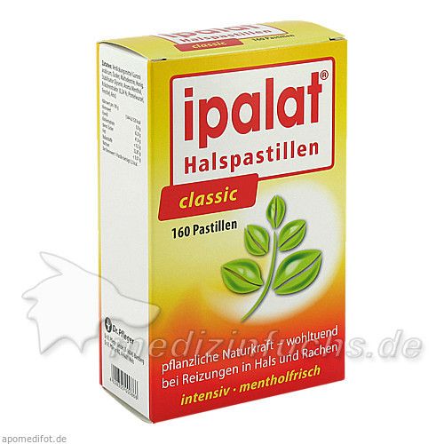 Ipalat Halspastillen classic, 160 ST